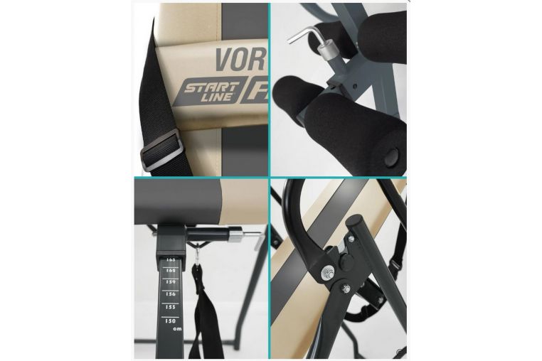 Инверсионный стол Start Line Vortex с подушкой SLFIT03-BS бежево-серый фото 2