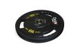 Диск олимпийский Oxide Fitness OWP02 D50мм полиуретановый, с 3-мя хватами, черный 15кг фото 1