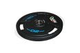 Диск олимпийский Oxide Fitness OWP02 D50мм полиуретановый, с 3-мя хватами, черный 20кг. фото 6