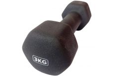Гантель неопреновая 3,0 кг (черная) Sportex HKDB118-3.0