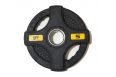 Штанга олимпийская 128 кг Original Fit.Tools диски с двумя хватами, черный гриф фото 6