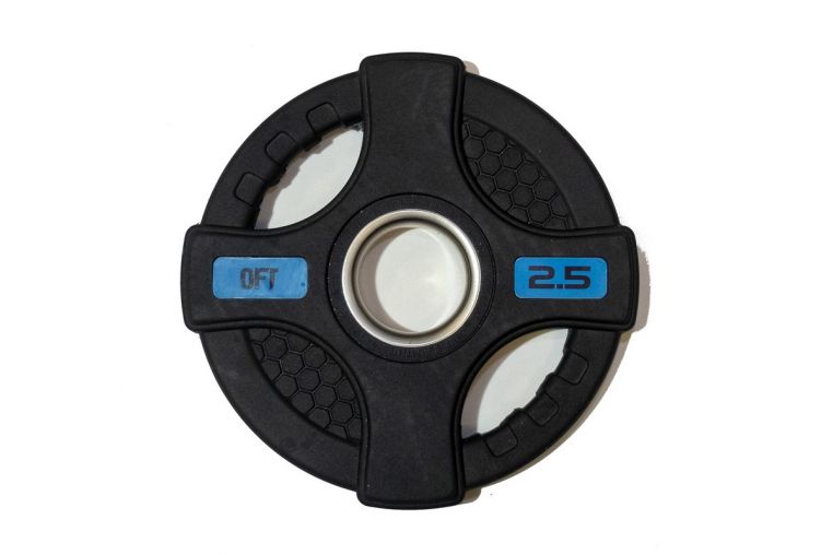 Штанга олимпийская 215 кг Original Fit.Tools диски с двумя хватами, черный гриф фото 4