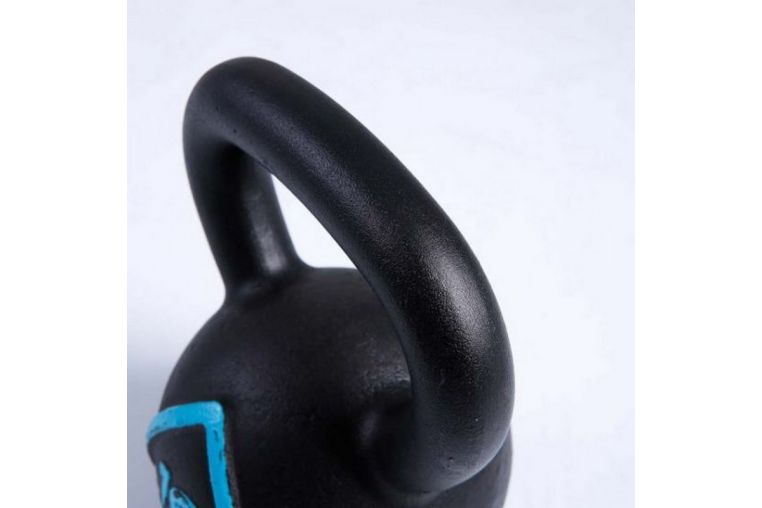 Чугунная гиря 28 кг Live Pro Solid Cast Iron Kettlebell LP8041-28 черный\синий фото 1