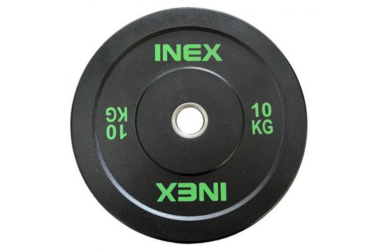 Бампированный диск 10кг Inex Hi-Temp TF-P4001-10 черный-зеленый 