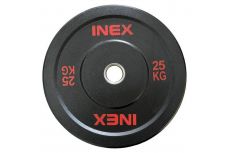 Бампированный диск 25кг Inex Hi-Temp TF-P4001-25 черный-красный