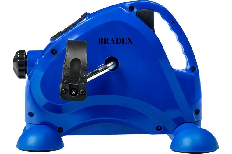 Мини велотренажер с рукояткой Bradex SF 1012 синий фото 4