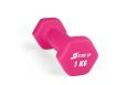 Гантель неопреновая 1 кг Start Up HD1201 розовый фото 4