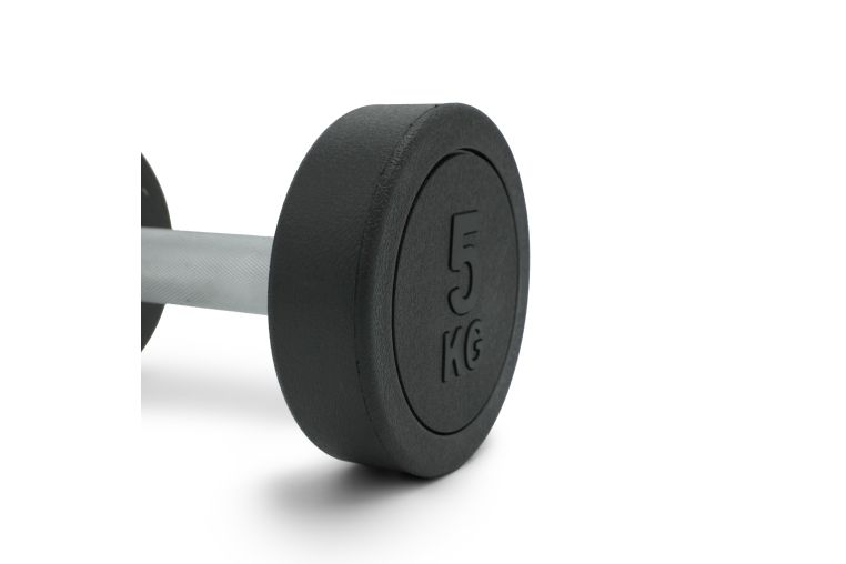 Гантель круглая обрезиненная 5кг UnixFit PRO DBRND5PBK фото 3