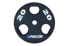 Олимпийский диск в уретане Precor FM\UPP-20KG\BK-LZ-00 20 кг, черный с лазерной гравировкой