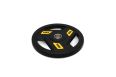 Диск обрезиненный c хватом 15кг, 51 мм UnixFit PRO DG15RUBPYL фото 2