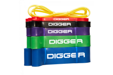 Эспандер ленточный зелёный 45мм нагрузка до 50-125lb (22,68-56,7кг) Hasttings Digger HD31D5-Green