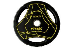 Диск Олимпийский 20кг полиуретановый с ручками Fitex LP-20