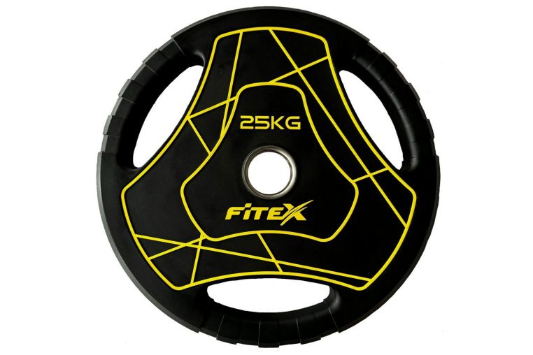 Диск Олимпийский 25кг полиуретановый с ручками Fitex LP-25 