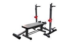 Прямая скамья со стойками под штангу DFC AKYEN D2031TJ07 Прямая скамья со стойками под штангу DFC AKYEN D2031TJ07