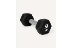 Гантель гексагональная 3кг, обрезиненная Star Fit DB-301PRO черный