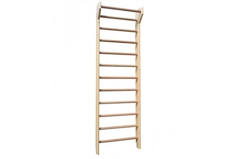 Стенка гимнастическая с крепежом 240х80х14 cм с турником Ellada М997 
