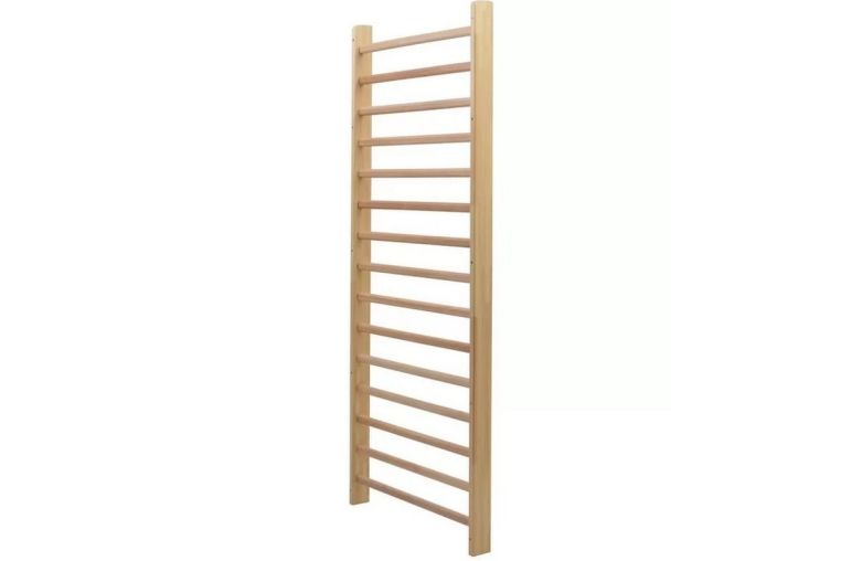 Шведская стенка деревянная перекладины фанблок 80x220 см Spektr Sport 