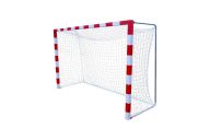 Сетка гандбол\мини-футбол d5,0 мм, 10x10см, 200x300x100см ПП белый (пара) Zavodsporta