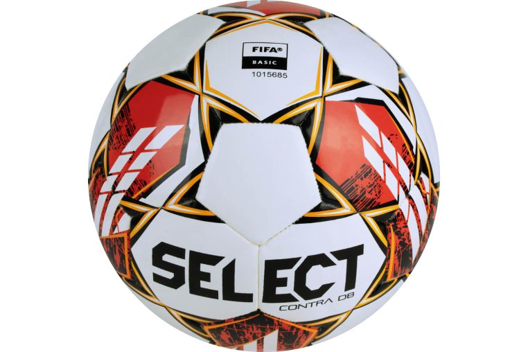 Мяч футбольный Select Contra DB V23, 0854160300, р.4, FIFA Basic, 32 пан, ПУ, гибрид.сш, бел-чер-красн фото 1