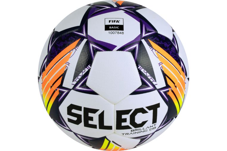 Мяч футбольный Select Brillant Training DB V24, 0865168096, р.5, Basic, 32пан., ПУ, гибрид.сш, бело-оранж фото 1