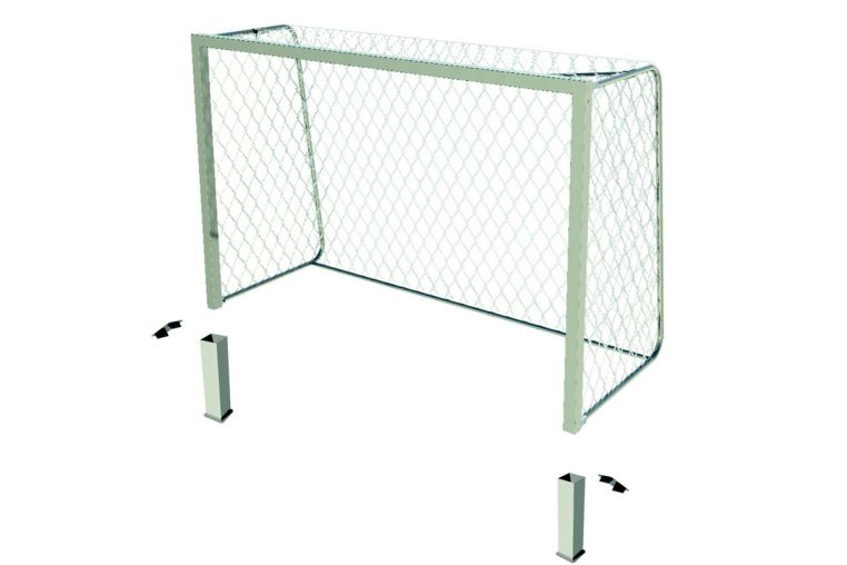 Ворота гандбольные алюминиевые стационарные SportWerk SpW-AS-300-2P (300x200) 