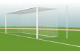 Ворота футбольные 732х244 см Atlet алюминиевые FIFA бетонируемые в стаканы (пара) IMP-A427 фото 2