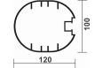 Ворота футбольные мобильные с колесами, алюминиевые 732x244 см SportWerk SpW-AG-732-4Z фото 1