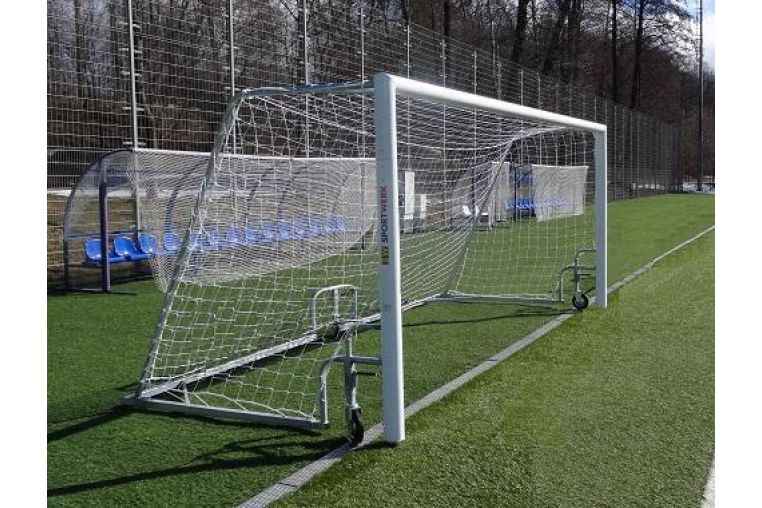 Ворота для мини-футбола мобильные с колесами, алюминиевые SportWerk SpW-AG-300-4Z 