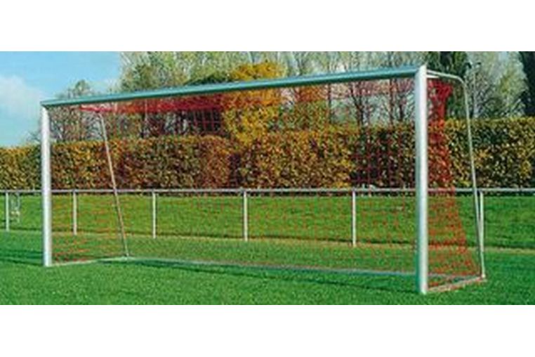 Ворота футбольные передвижные "Швейцария", 7,32x2,44 м,глубина 2 м,алюм. Haspo 924-1081 
