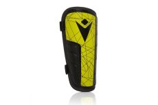 Щитки футбольные Macron Lister SR, 5023073-NGRN-SR, без гол,с застежк., ЭВА,пласт,черно-желтый