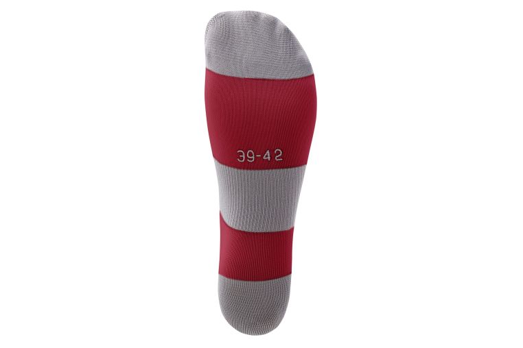 Гетры футбольные Jogel Camp Basic Socks, гранатовый\серый\белый фото 4