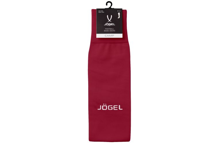 Гетры футбольные Jogel Camp Basic Socks, гранатовый\серый\белый фото 5