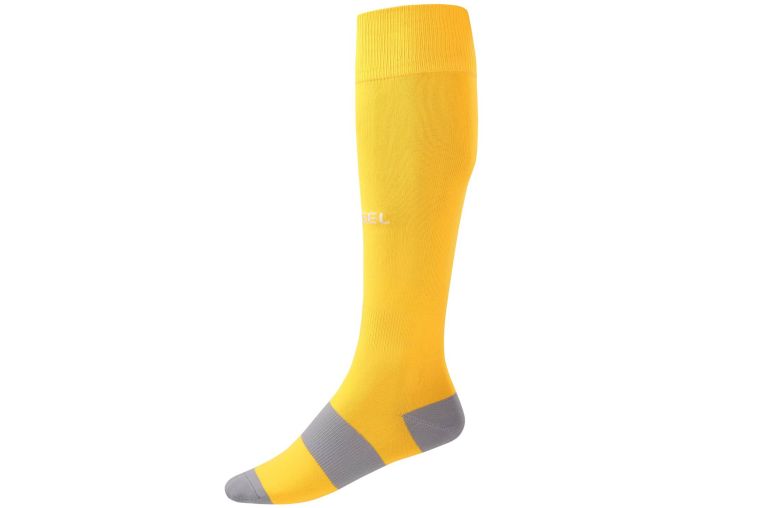 Гетры футбольные Jogel Camp Basic Socks, желтый\серый\белый 