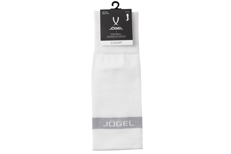 Гетры футбольные Jogel Camp Advanced Socks, белый\серый фото 4