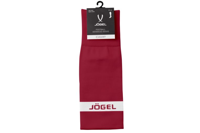 Гетры футбольные Jogel Camp Advanced Socks, гранатовый\белый фото 1