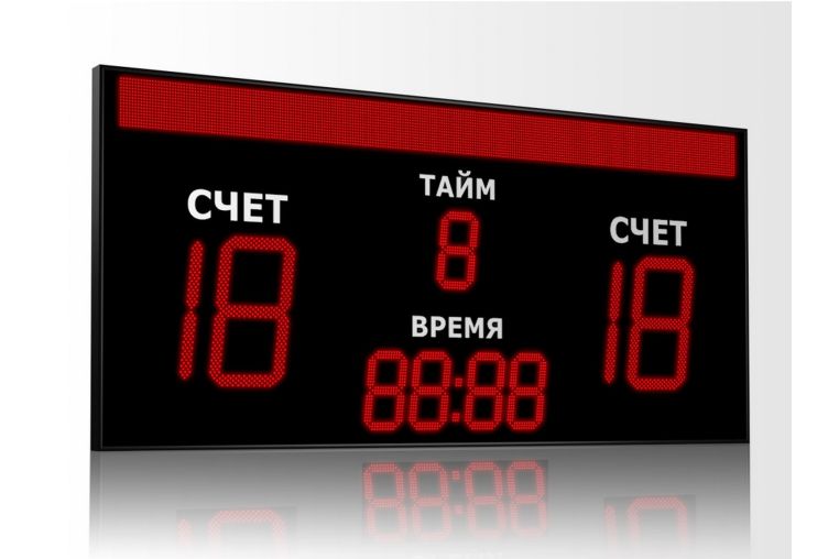 Табло для футбола Импульс 750-D50x4-D27x5-S16x256xP10 