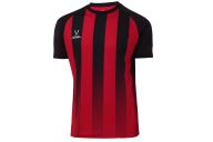 Футболка игровая Jogel Camp Striped Jersey, красный/черный