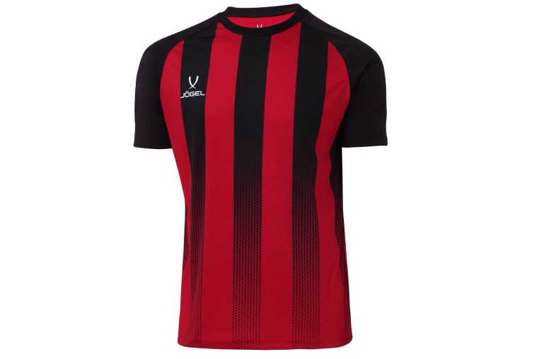 Футболка игровая Jogel Camp Striped Jersey, красный/черный 