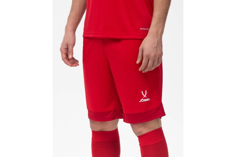 Шорты игровые Jogel DIVISION PerFormDRY Union Shorts, красный/темно-красный/белый фото 3