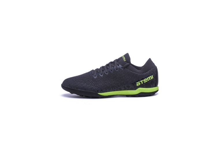 Бутсы футбольные Atemi TURF JUNIOR SBA-003 серый\ярко-салатовый фото 8