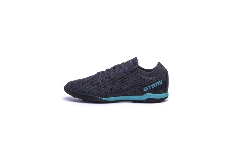 Бутсы футбольные Atemi TURF JUNIOR SBA-003 серый\бирюзовый фото 5