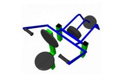 Уличный тренажер взрослый Жим вниз с изменяемой нагрузкой Spektr Sport ТС 144