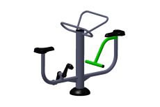 Уличный тренажер взрослый Вело + Твист для двоих Spektr Sport ТС 220