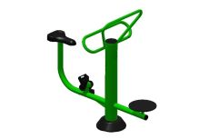 Уличный тренажер взрослый Вело + Диск для двоих Spektr Sport ТС 221