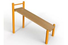 Лавочка Воркаут для пресса с уклоном и перекладиной Spektr Sport SP WRK-27E_76mm эконом