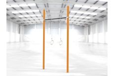 Турник классический для занятий Воркаут с кольцами Spektr Sport SP WRK-07 + Rings_76mm