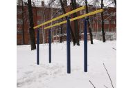 Брусья гимнастические мужские массовые со стеклопластиковыми жердями (уличн. под бетонирование) Spektr Sport