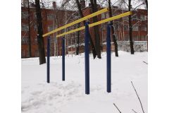 Брусья гимнастические мужские массовые со стеклопластиковыми жердями (уличн. под бетонирование) Spektr Sport