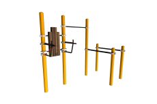 Комплекс для занятий Воркаут Spektr Sport SP WRK-104_76mm