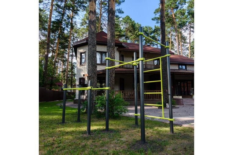 Воркаут (брусья, 3 перекладины, шведская стенка) Zavodsporta W217 фото 2